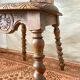Antique Alsatian chair in carved wood