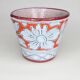 Vintage Fratellini Fanciullacci orange cache-pot