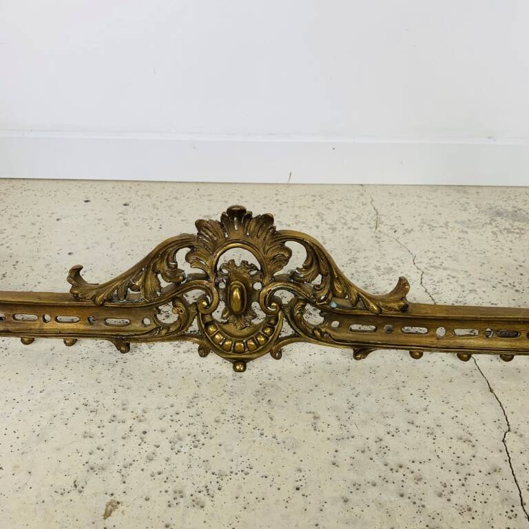Paire De Chenets Cheminée Anciens - Bronze Et Fonte - Occasion