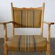 Vintage Danish Solid Oak Brutalist Armchair, Henning Kjærnulf style, 1960s