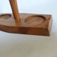 Pepper shaker in olive wood Art Deco style