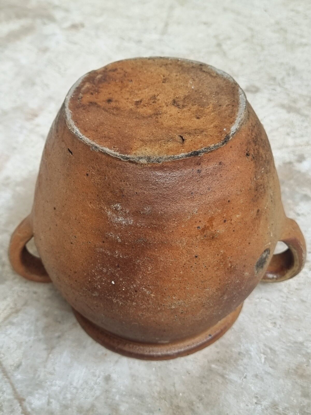 Antique French grespot confit pot