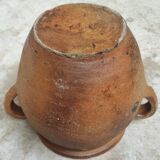 Antique French grespot confit pot