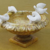 Alabaster bird bath