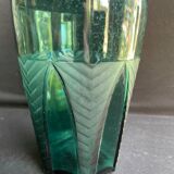 Carafe Art déco bleu turquoise