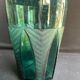 Carafe Art déco bleu turquoise