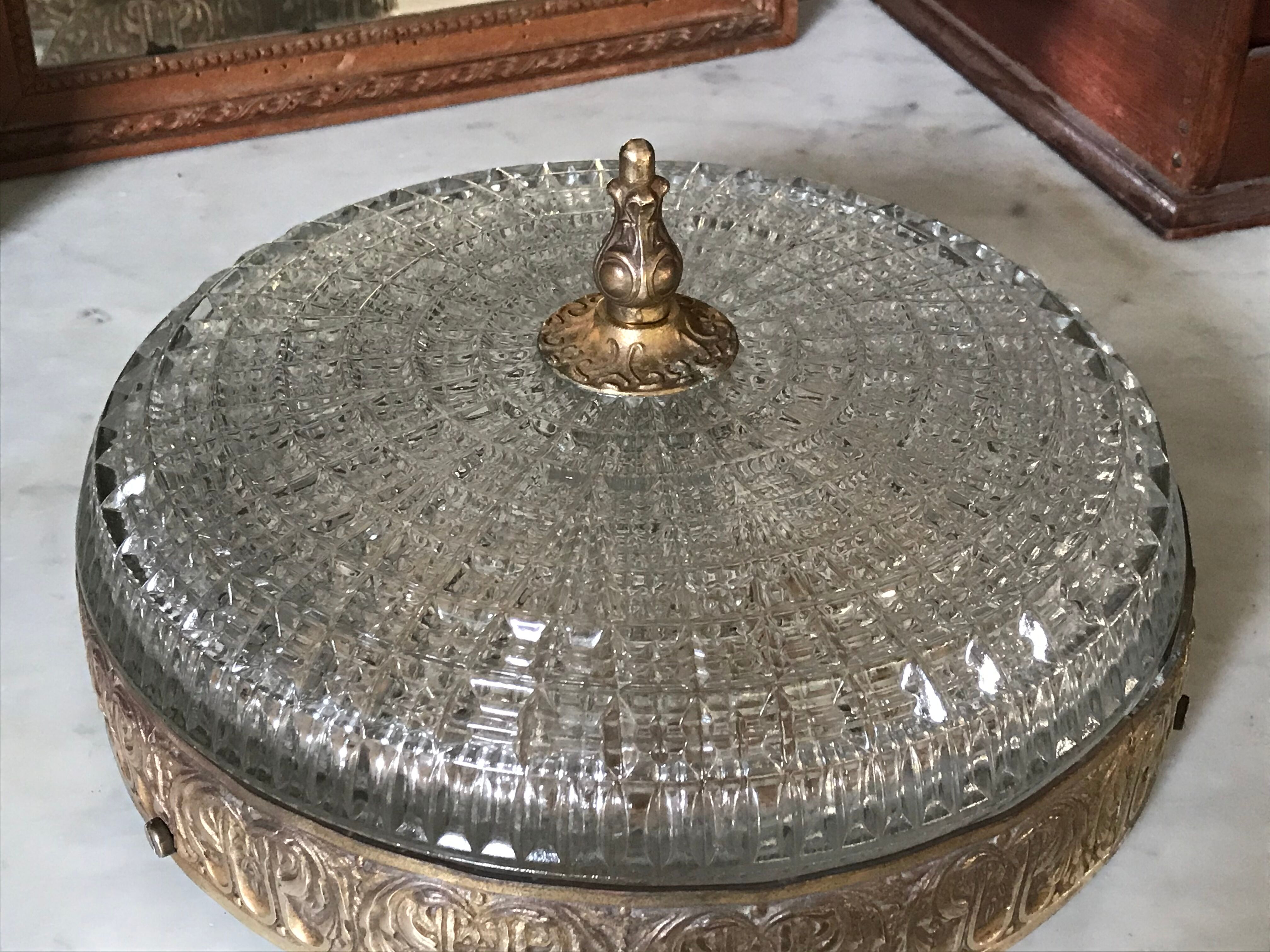 Bronze and glass ceiling