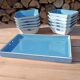 Asian set of platter and ten ramekins