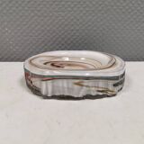 Rare art en verre / cendrier de Michael Bang pour Holmegaard Danemark 1968