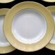 6 St Amand earthenware soup plates, L'Amandinoise Model 7894