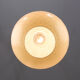Mid-century Yellow & Brass Pendant Lamp