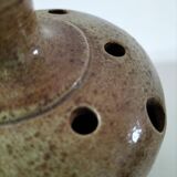 Flower vase in stoneware, signed