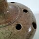 Flower vase in stoneware, signed