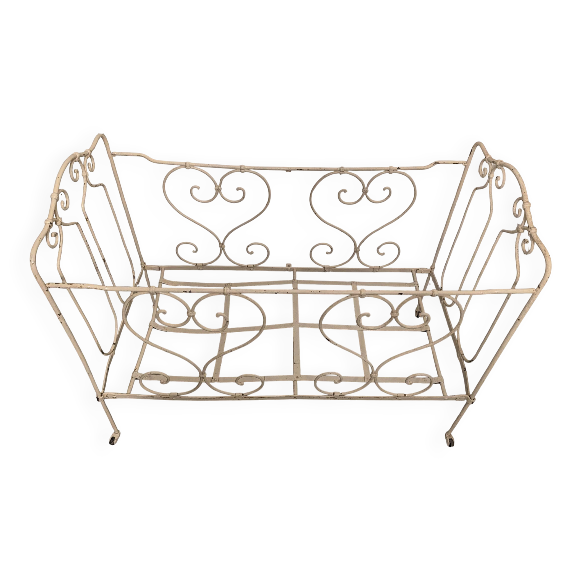 Vintage metal baby bed