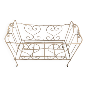 Lit bébé métal vintage
