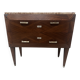 Commode Art Déco a pans coupées en placage d'acajou XX siècle