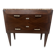 Commode Art Déco a pans coupées en placage d'acajou XX siècle