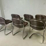 Lot de six chaises “Sabrina” – Gastone Rinaldi pour Rima Italie