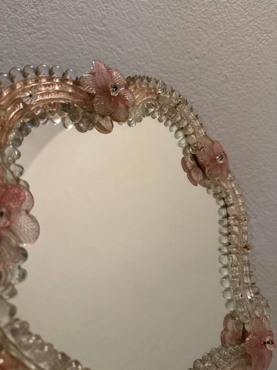 Murano glass mirror from the 60s