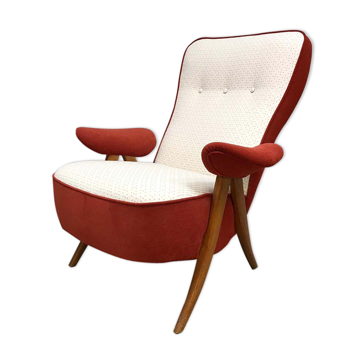 Vintage lounge chair fauteuil model 105 by Theo Ruth for Artifort