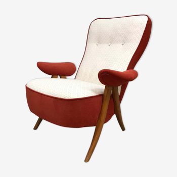 Vintage lounge chair fauteuil model 105 by Theo Ruth for Artifort