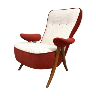 Vintage lounge chair fauteuil model 105 by Theo Ruth for Artifort