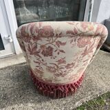 Armchair and pouf in Napoleon III style, Jean Roche