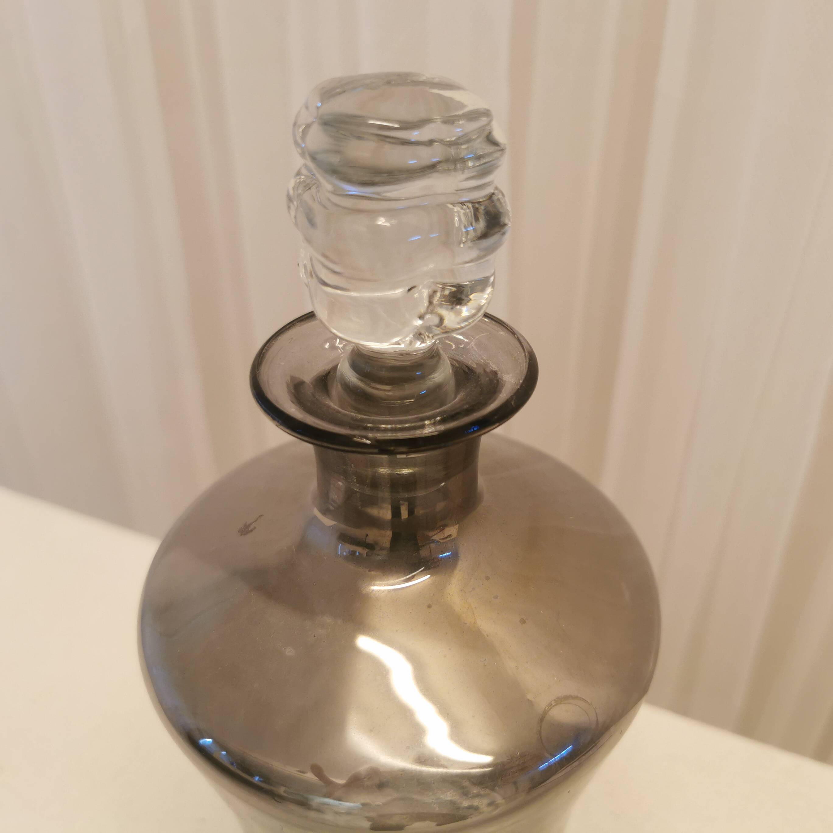 Tinted glass carafe
