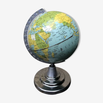 Globe terrestre, années 50