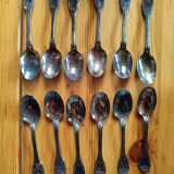 Silver spoons in their box
