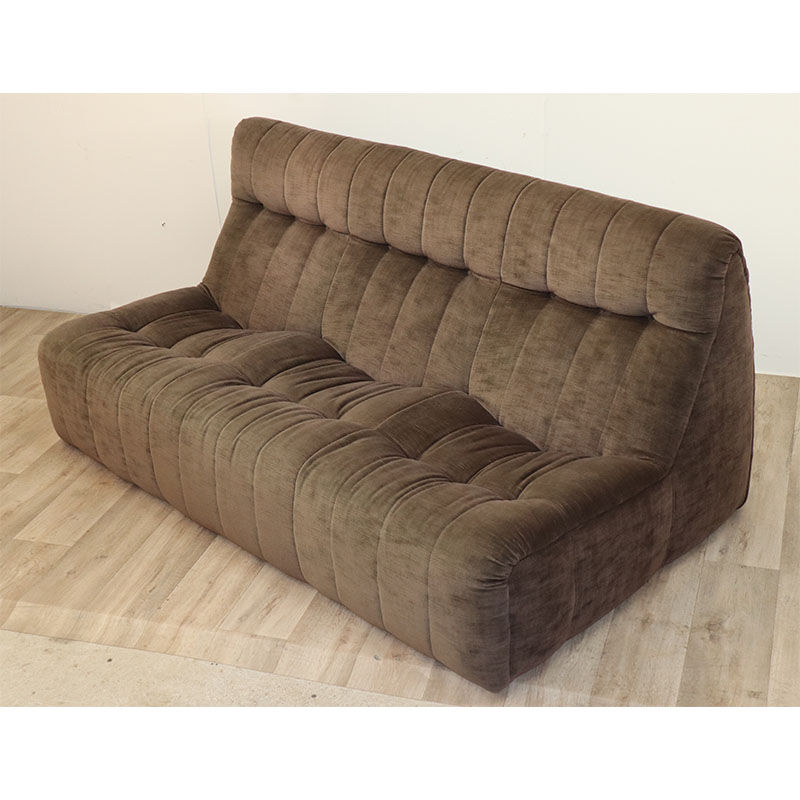 3-seater velvet sofa Steiner edition, 1970