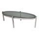 Vintage chrome and smoked glass coffee table