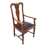 Fauteuil en chêne, Europe occidentale, début du XXe siècle.
