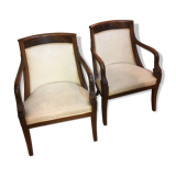 Paire de fauteuils Directoire