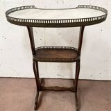 Small kidney table in mahogany and veneer, 19th century