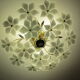 Murano Glass and Golden Brass ceiling lamp, 1970s