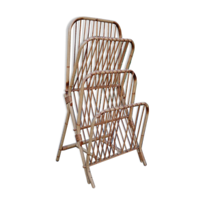 porte revue rotin