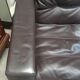 Dark brown leather armchair by Steiner, designed by Pascal Daveluy, Ranelagh model