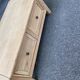 Renovated coffee table in solid oak 1980