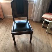 Lot de 5 chaises Art deco + une avec pied cassé