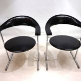 Set of 2 Kaufeld Airport 037 chairs by Geoffrey Harcourt, 1960