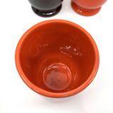 4 Franco Pozzi glasses/mazagrans • Bistrot series by Ambroglio Pozzi • 1970