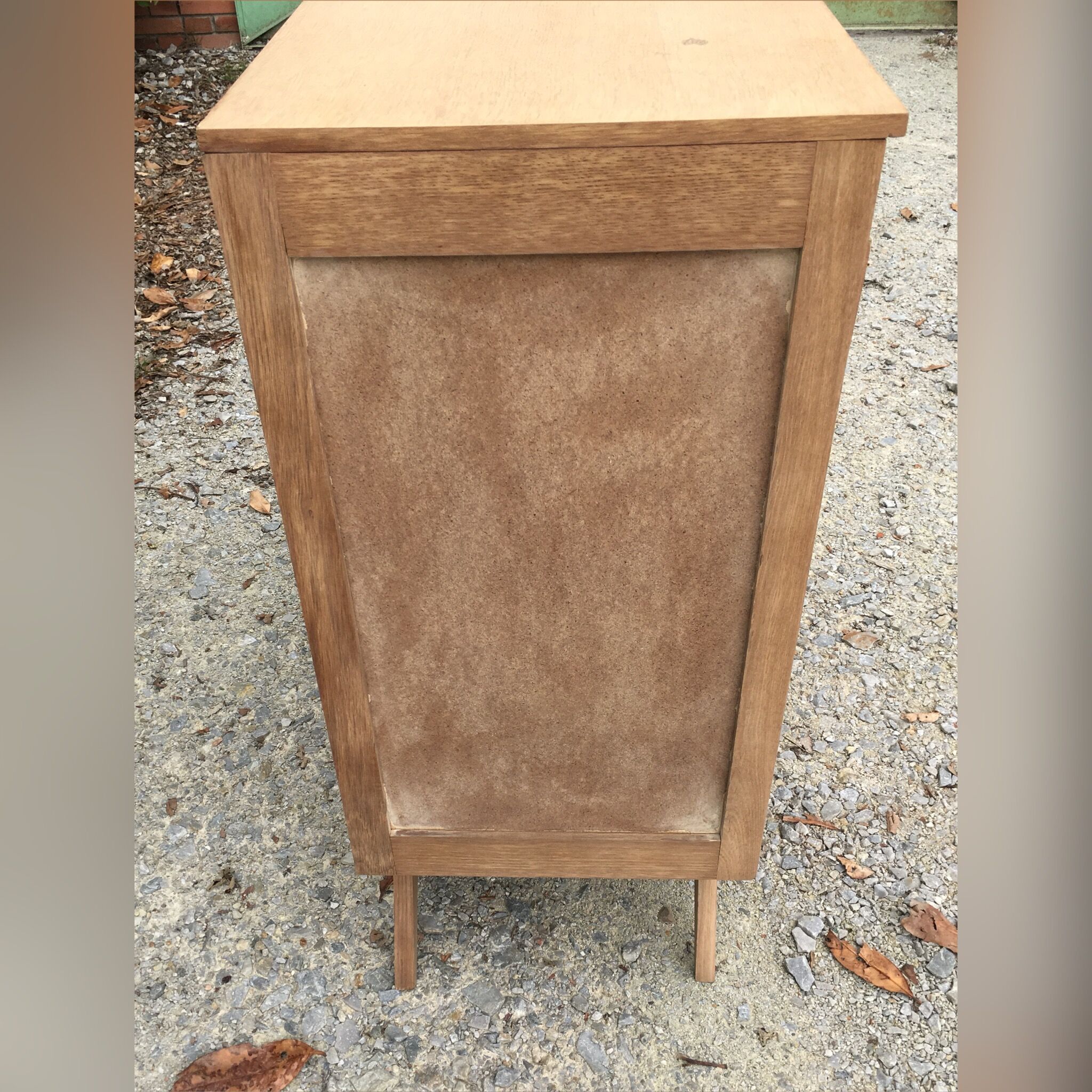 Commode 4 tiroirs vintage pieds compas
