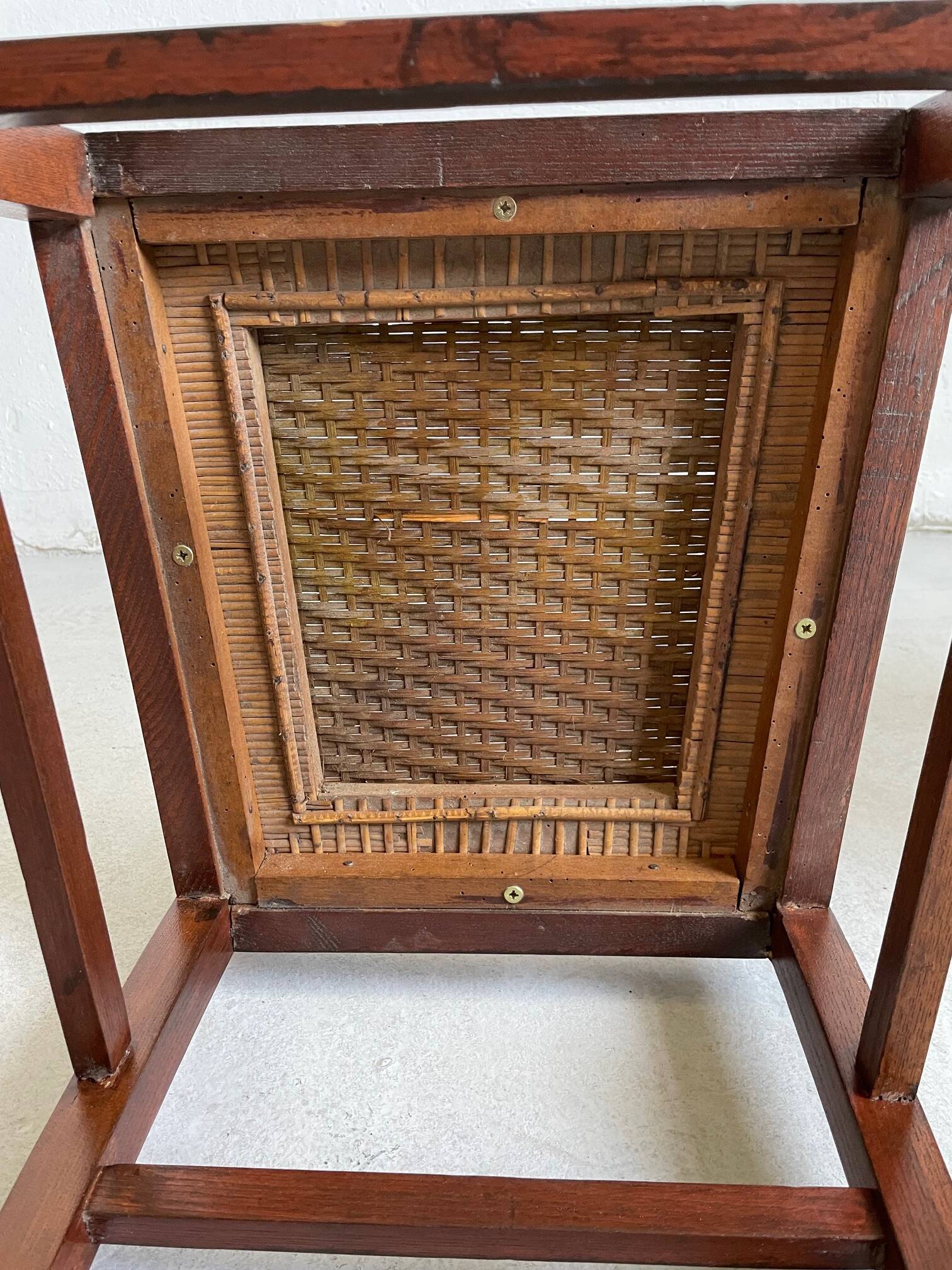 Set of 2 Oak and Cane Chairs by Hans Vollmer for Prag-Rudniker Wickerwork