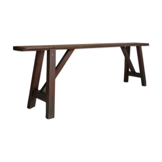 Banc de ferme en bois ancien