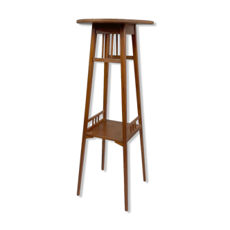Arts & crafts tall wooden plant stand, 1930's