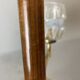 Mid Century Modern 3-light wood and glass chandelier