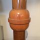 Walnut art deco floor lamp