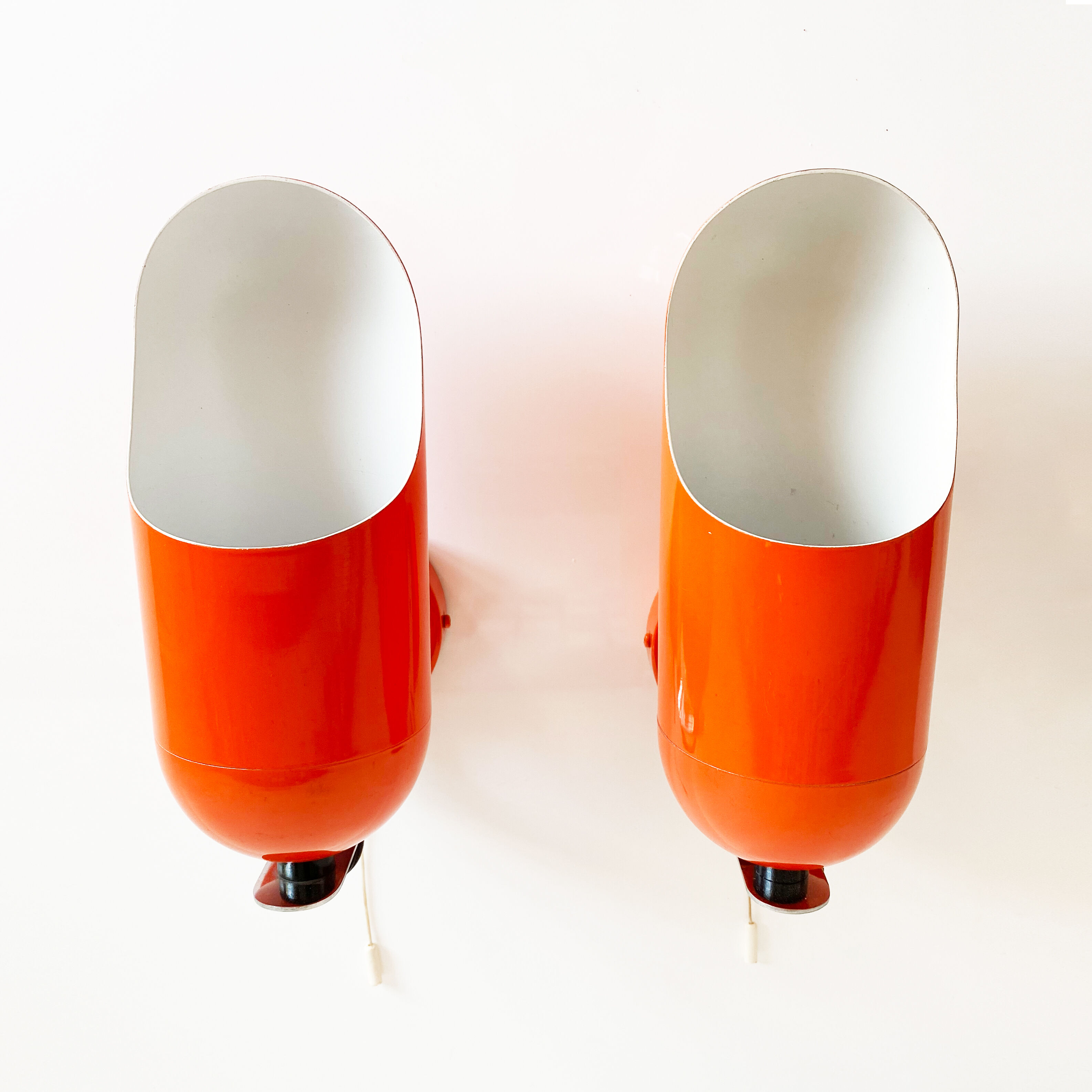 Pair of Space Age wall sconces by Raak, Netherlands, 1970s