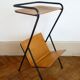 Table d'appoint porte-revues vintage des années 50